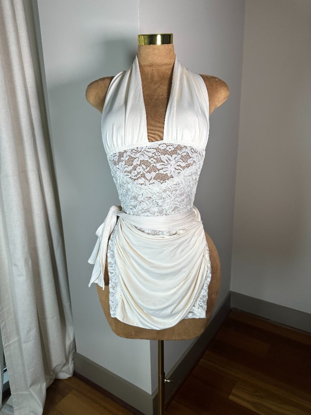 Cream Mini Dress